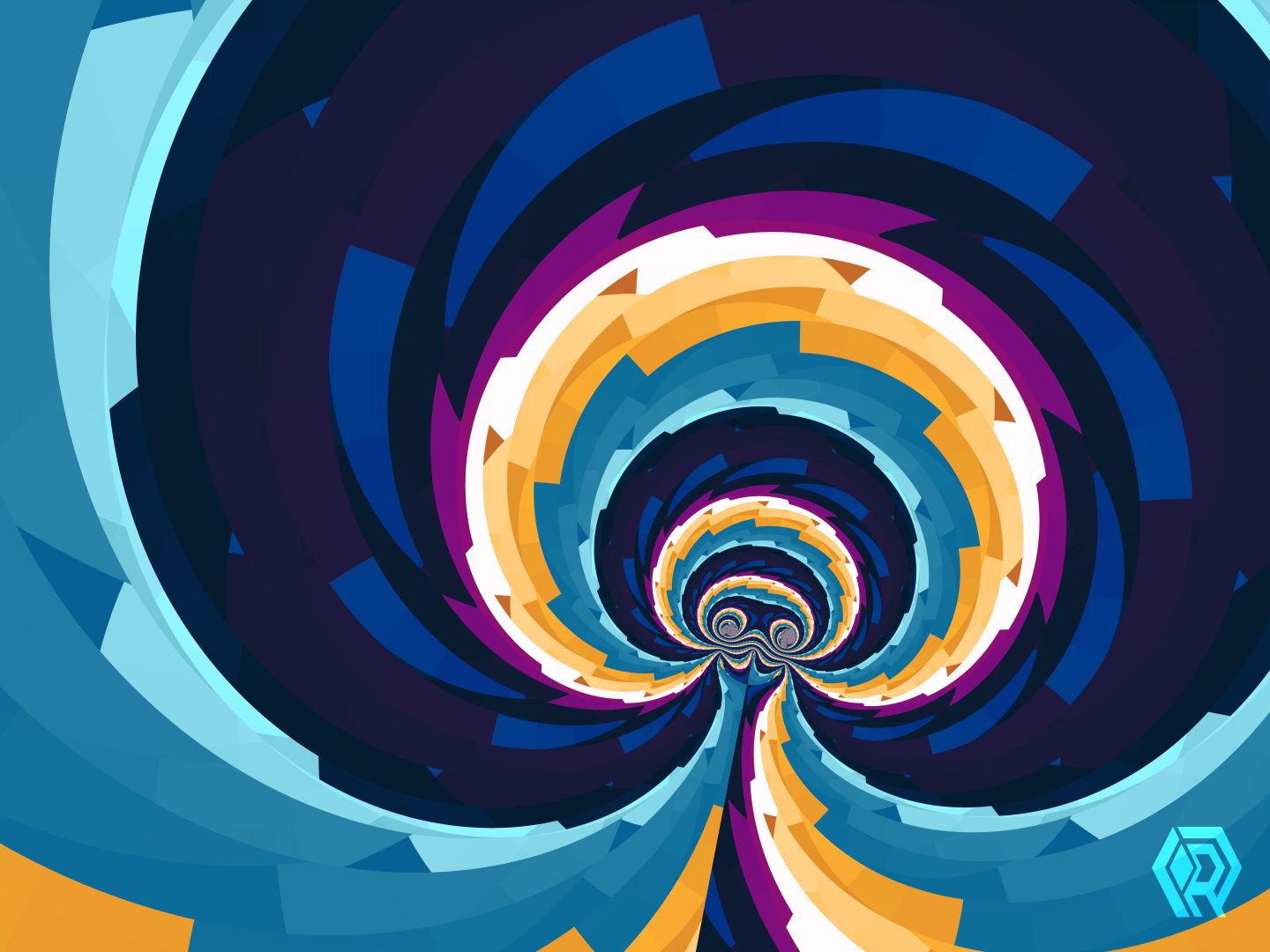 A simple fractal depiction of a friendly squid reaching out to hug you.